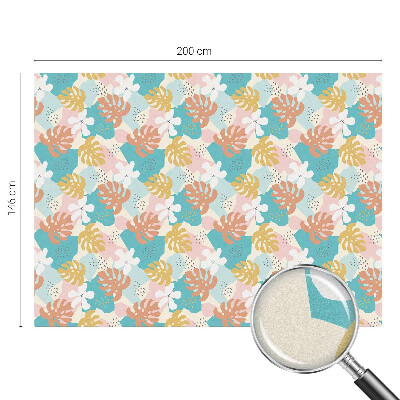 Öntapadós üvegfólia vitrázs mintával Egzotikus természet