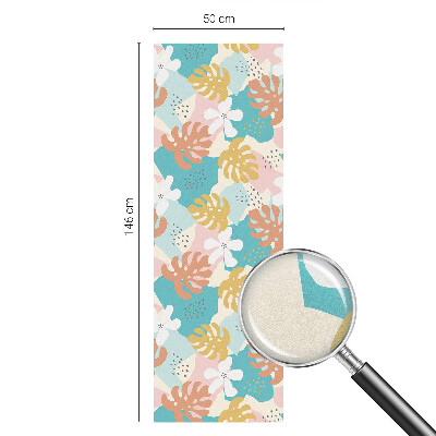 Öntapadós üvegfólia vitrázs mintával Egzotikus természet