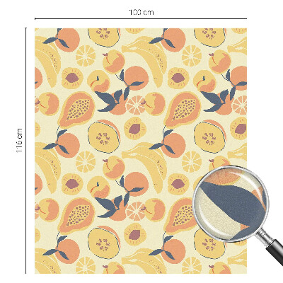 Színes mintás ablakfólia Lédús gyümölcs