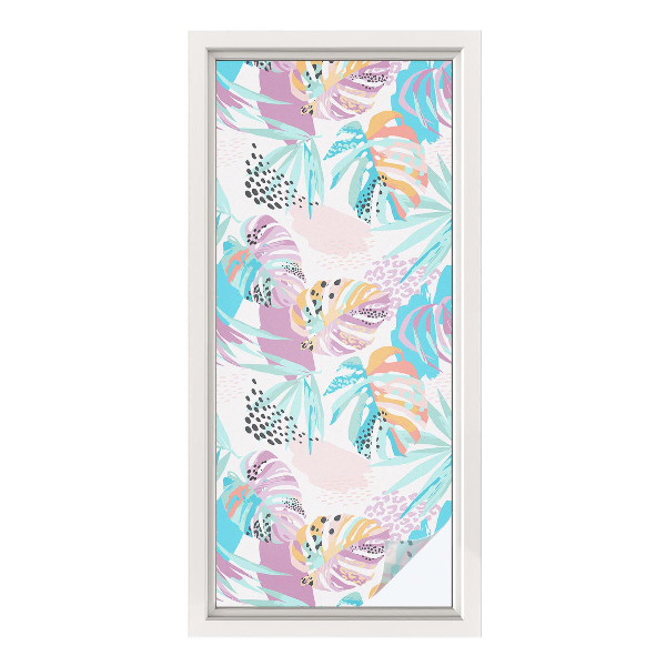 Dekoratív üvegfólia ablakra Absztrakt dzsungel