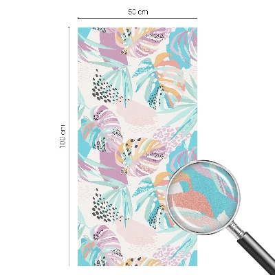 Dekoratív üvegfólia ablakra Absztrakt dzsungel