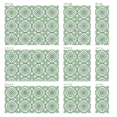 Öntapadós ablakfólia ólomüveg mintával Zöld levelek