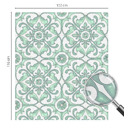 Dekoratív üvegfólia ablakra Zöld szimmetria