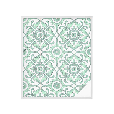 Dekoratív üvegfólia ablakra Zöld szimmetria