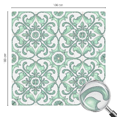 Dekoratív üvegfólia ablakra Zöld szimmetria