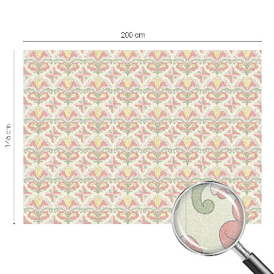 Színes mintás ablakfólia Növényi elegancia