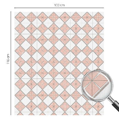 Dekoratív üvegfólia ablakra Geometriai rombuszok