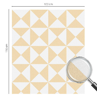 Öntapadós ablakfólia ólomüveg mintával Geometriai háromszögek