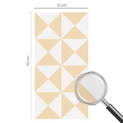 Öntapadós ablakfólia ólomüveg mintával Geometriai háromszögek