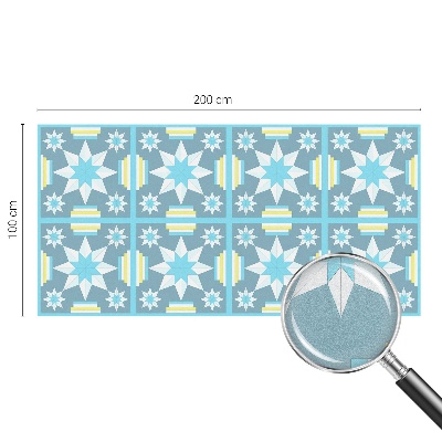 Öntapadós üvegfólia vitrázs mintával Csillagminta