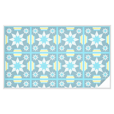 Öntapadós üvegfólia vitrázs mintával Csillagminta