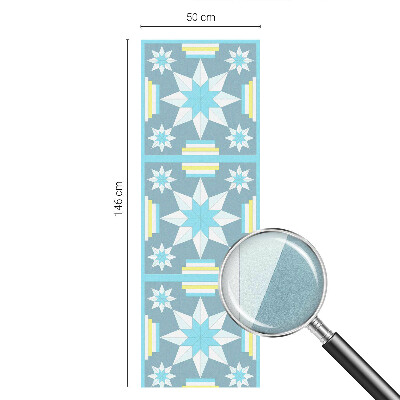 Öntapadós üvegfólia vitrázs mintával Csillagminta