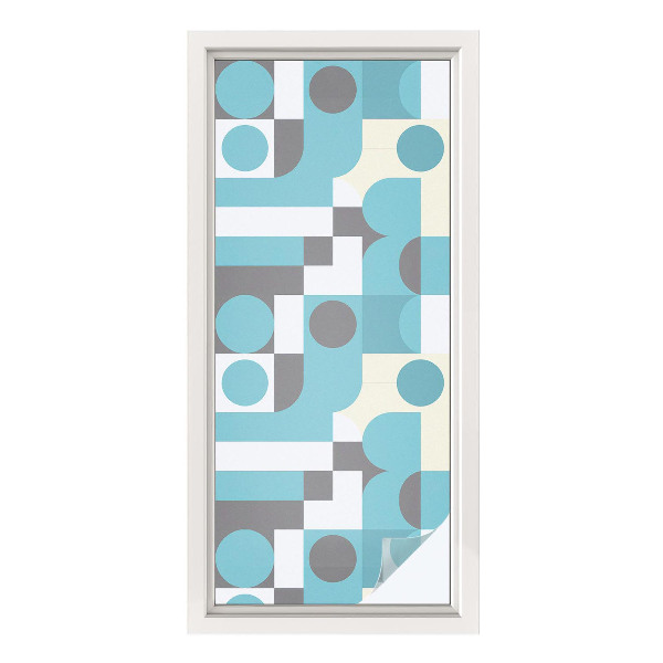 Színes mintás ablakfólia Geometriai minták