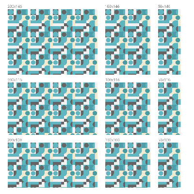 Színes mintás ablakfólia Geometriai minták