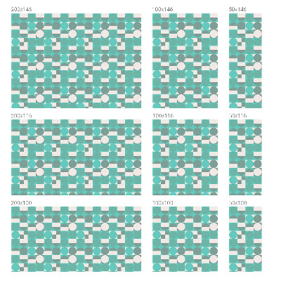Dekoratív üvegfólia ablakra Geometriai alakzatok
