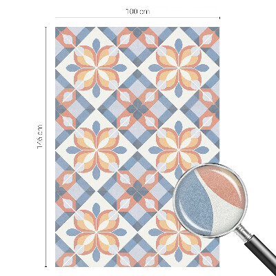 Öntapadós ablakfólia ólomüveg mintával Színes szimmetria