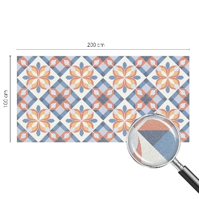 Öntapadós ablakfólia ólomüveg mintával Színes szimmetria