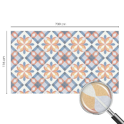 Öntapadós ablakfólia ólomüveg mintával Színes szimmetria