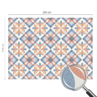 Öntapadós ablakfólia ólomüveg mintával Színes szimmetria