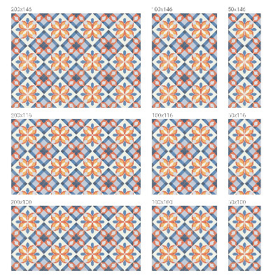 Öntapadós ablakfólia ólomüveg mintával Színes szimmetria