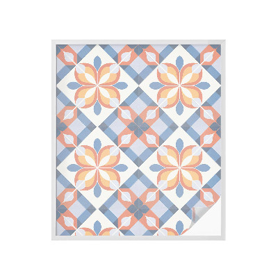 Öntapadós ablakfólia ólomüveg mintával Színes szimmetria