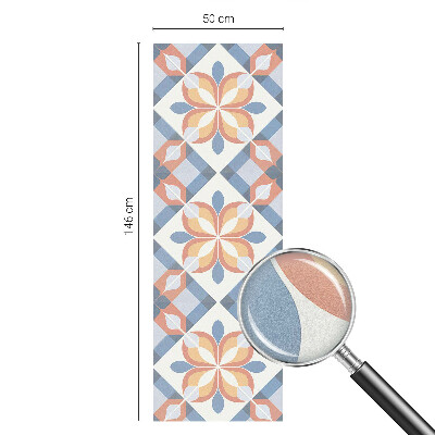 Öntapadós ablakfólia ólomüveg mintával Színes szimmetria