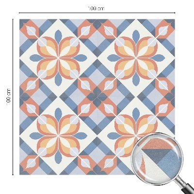 Öntapadós ablakfólia ólomüveg mintával Színes szimmetria