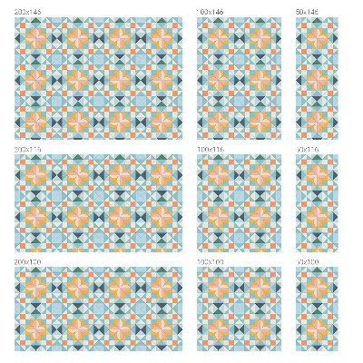 Öntapadós üvegfólia vitrázs mintával Színes geometria