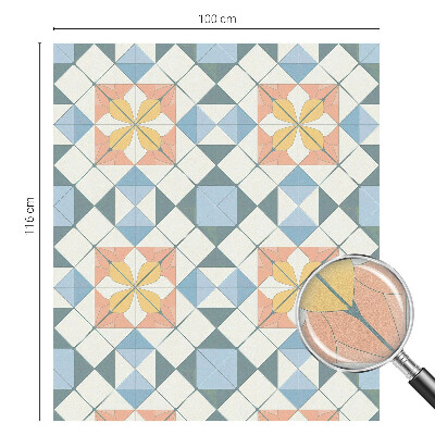 Színes mintás ablakfólia Színes szimmetria