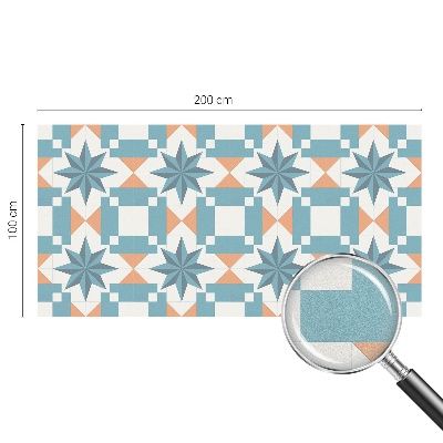 Öntapadós ablakfólia ólomüveg mintával Kék csillagok