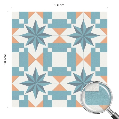 Öntapadós ablakfólia ólomüveg mintával Kék csillagok