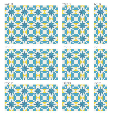 Öntapadós üvegfólia vitrázs mintával Kék csillagok