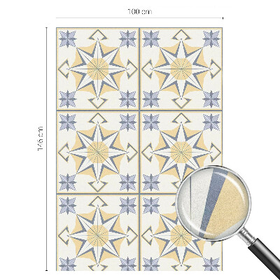 Öntapadós ablakfólia ólomüveg mintával Geometriai csillagok