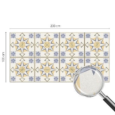 Öntapadós ablakfólia ólomüveg mintával Geometriai csillagok