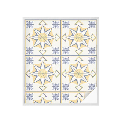 Öntapadós ablakfólia ólomüveg mintával Geometriai csillagok