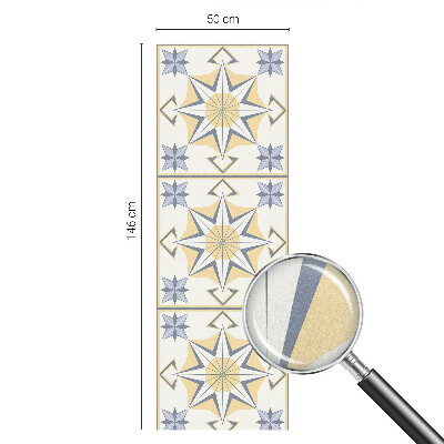 Öntapadós ablakfólia ólomüveg mintával Geometriai csillagok