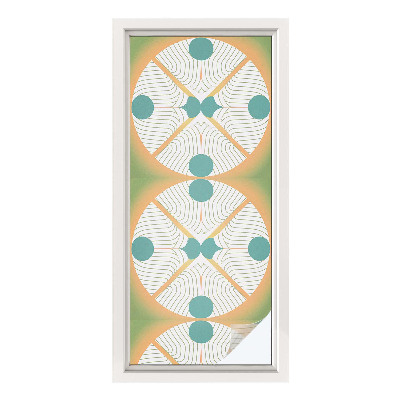 Színes mintás ablakfólia Geometriai harmónia