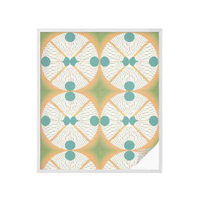 Színes mintás ablakfólia Geometriai harmónia