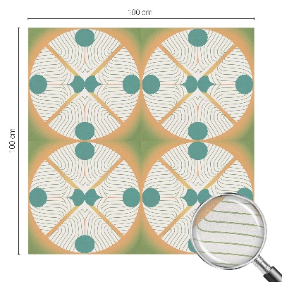Színes mintás ablakfólia Geometriai harmónia