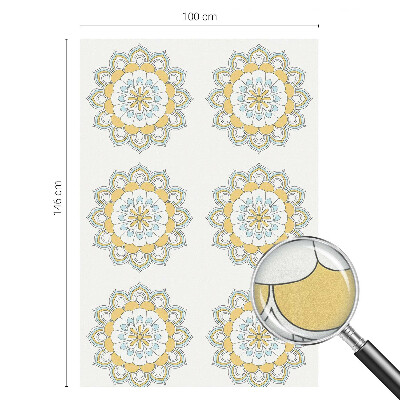 Színes mintás ablakfólia Színes mandalák