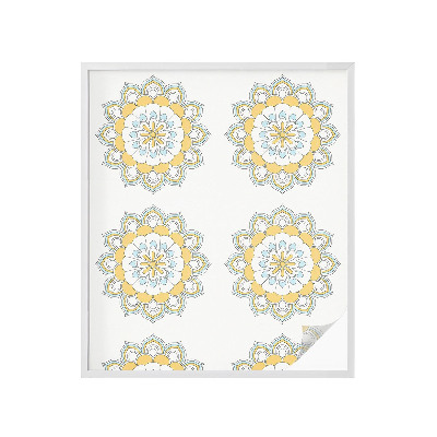 Színes mintás ablakfólia Színes mandalák