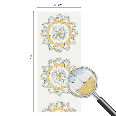 Színes mintás ablakfólia Színes mandalák