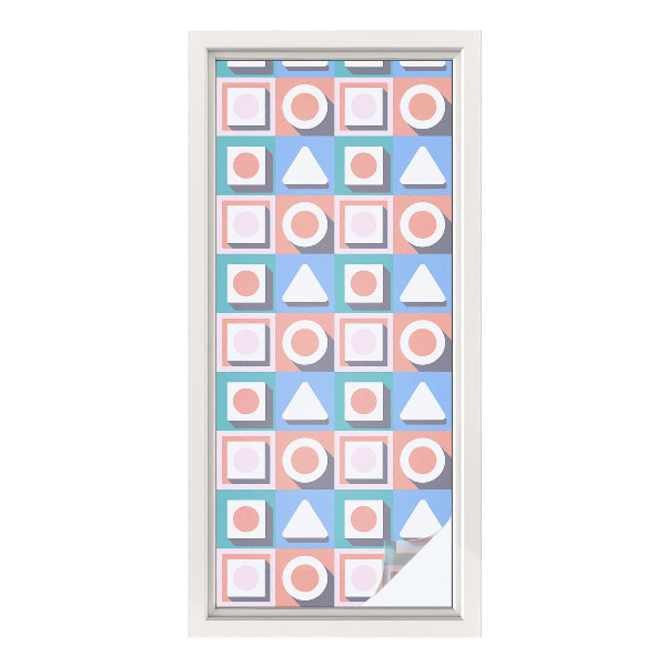 Dekoratív üvegfólia ablakra Geometriai minták