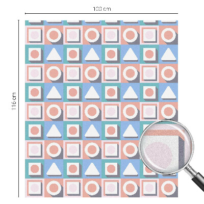 Dekoratív üvegfólia ablakra Geometriai minták