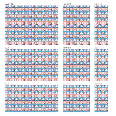 Dekoratív üvegfólia ablakra Geometriai minták