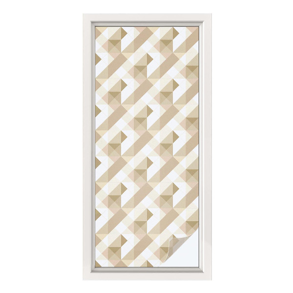 Öntapadós belátásgátló fólia Háromszög alakú minták