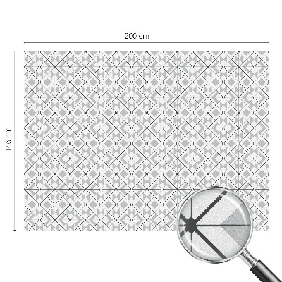 Öntapadós üvegfólia vitrázs mintával Geometriai minták