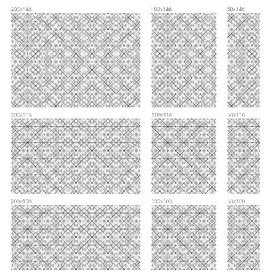 Öntapadós üvegfólia vitrázs mintával Geometriai minták