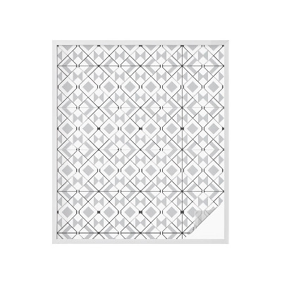 Öntapadós üvegfólia vitrázs mintával Geometriai minták