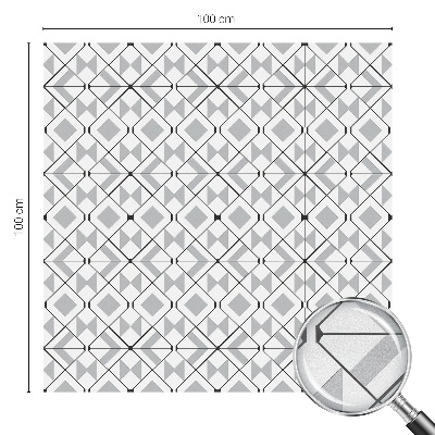 Öntapadós üvegfólia vitrázs mintával Geometriai minták